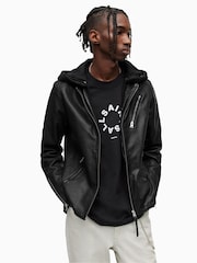 AllSaints Black Harwood Jacket - Image 4 of 11