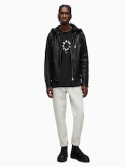 AllSaints Black Harwood Jacket - Image 6 of 11