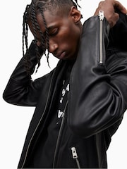 AllSaints Black Harwood Jacket - Image 10 of 11