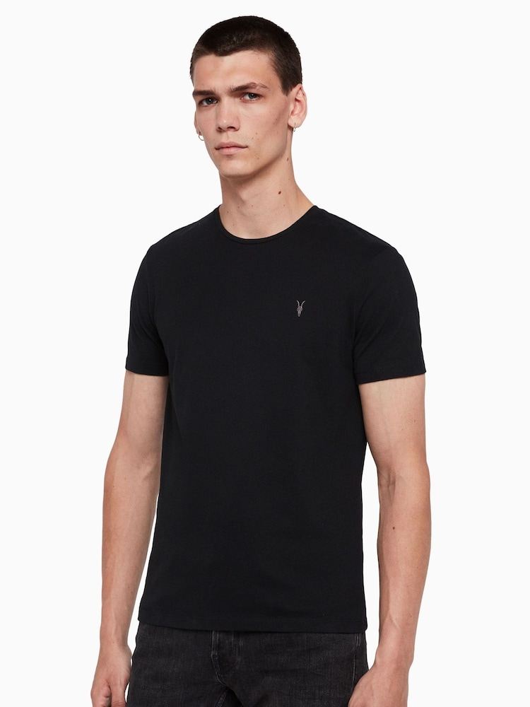 AllSaints Black Brace Short Sleeve Crew T-Shirt - Image 4 of 5