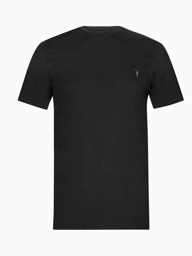 Schwarz - Allsaints Brace Kurzärmeliges Crew-T-Shirt - Bild 6 von 6