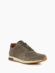 Dune London Grey Standard Fit Trilogy Perforated Runner Trainers - Image 5 of 7