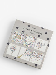 6 Pack White Mixed Occasion Cards - Image 2 of 2