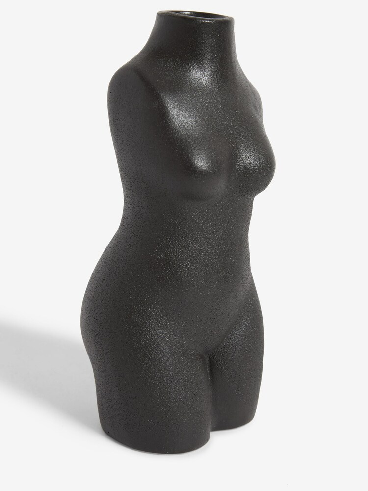 Black Silhouette Small Ceramic Vase - Image 2 of 4