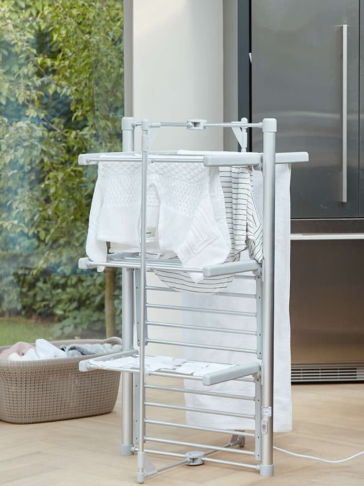 Lakeland Silver Drysoon Mini 3 Tier Heated Airer - Image 1 of 7