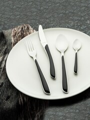 Amefa Black Eclat 24 Piece Cutlery Set - Image 1 of 4