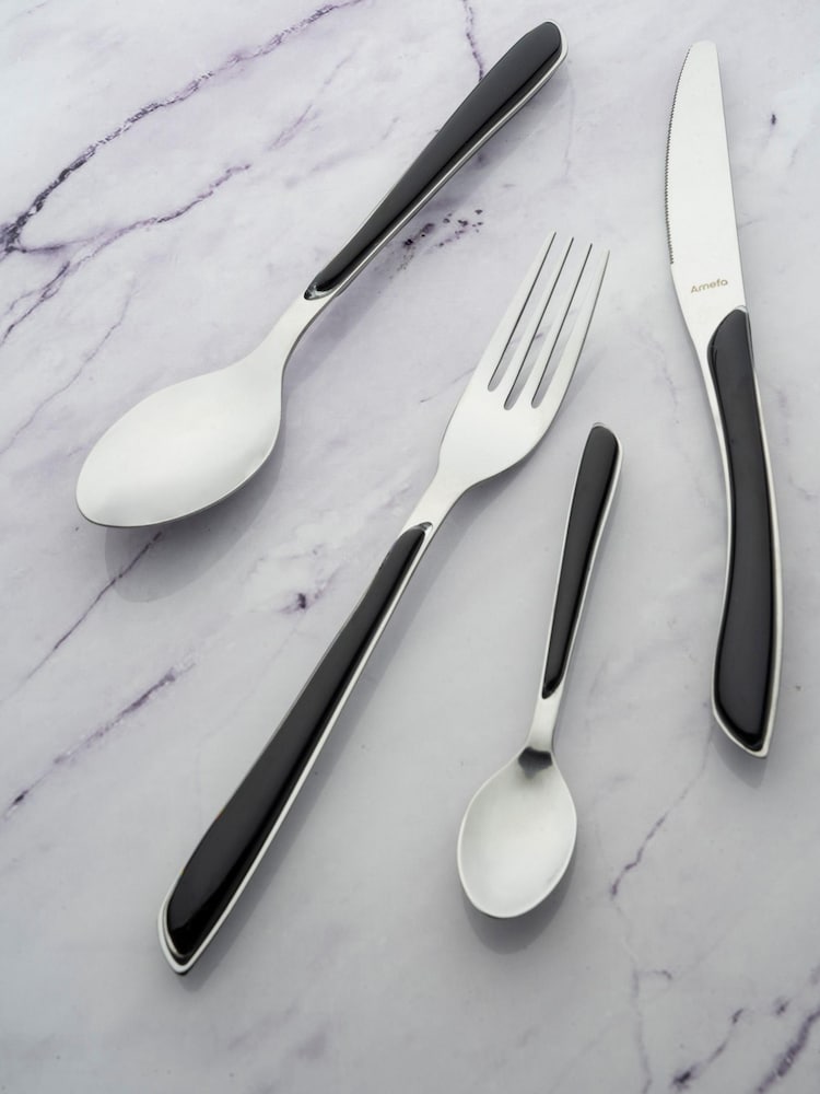 Amefa Black Eclat 24 Piece Cutlery Set - Image 2 of 4