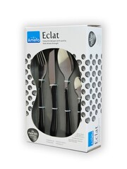 Amefa Black Eclat 24 Piece Cutlery Set - Image 4 of 4