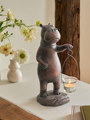 Bronze Hattie and Henry The Hippos Lantern - Image 1 of 3