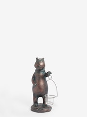 Bronze Hattie and Henry The Hippos Lantern - Image 3 of 3