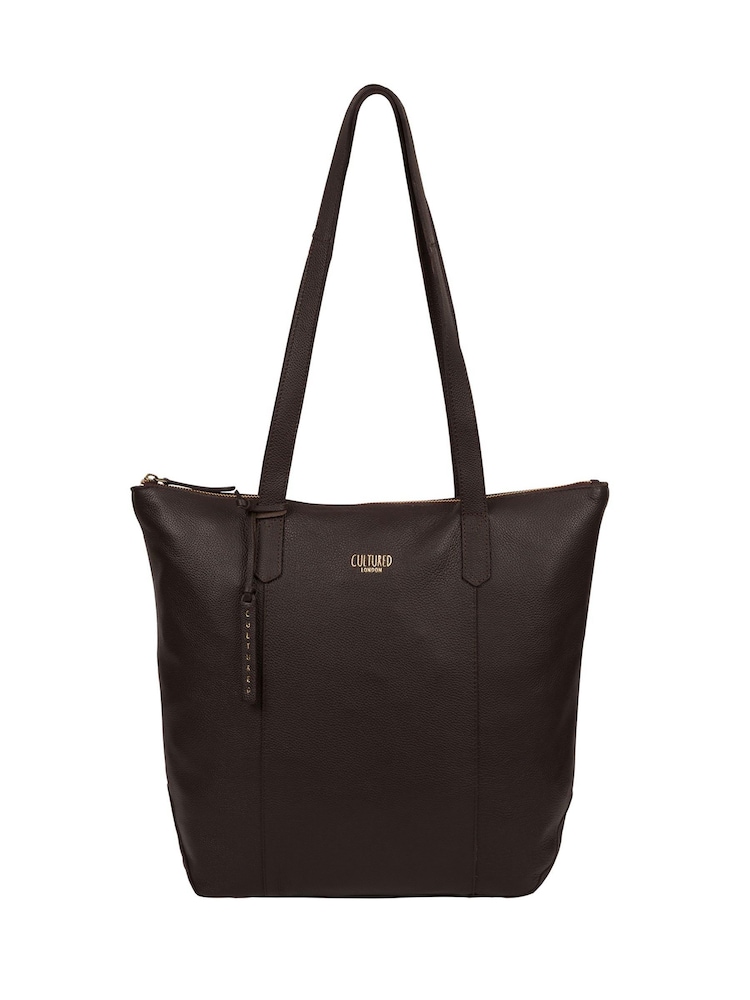 Cultured London Havering Leather Tote Bag - Image 2 of 6