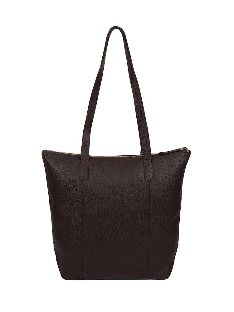 Cultured London Havering Leather Tote Bag - Image 4 of 6