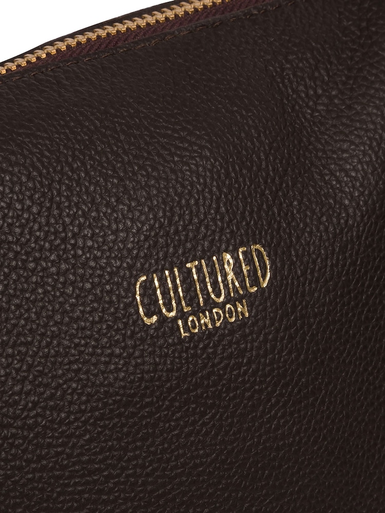 Cultured London Havering Leather Tote Bag - Image 6 of 6