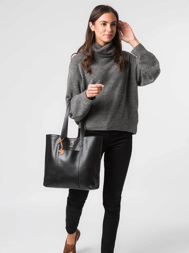 Conkca Hardy Vegetable-Tanned Leather Shopper Bag - Image 5 of 5