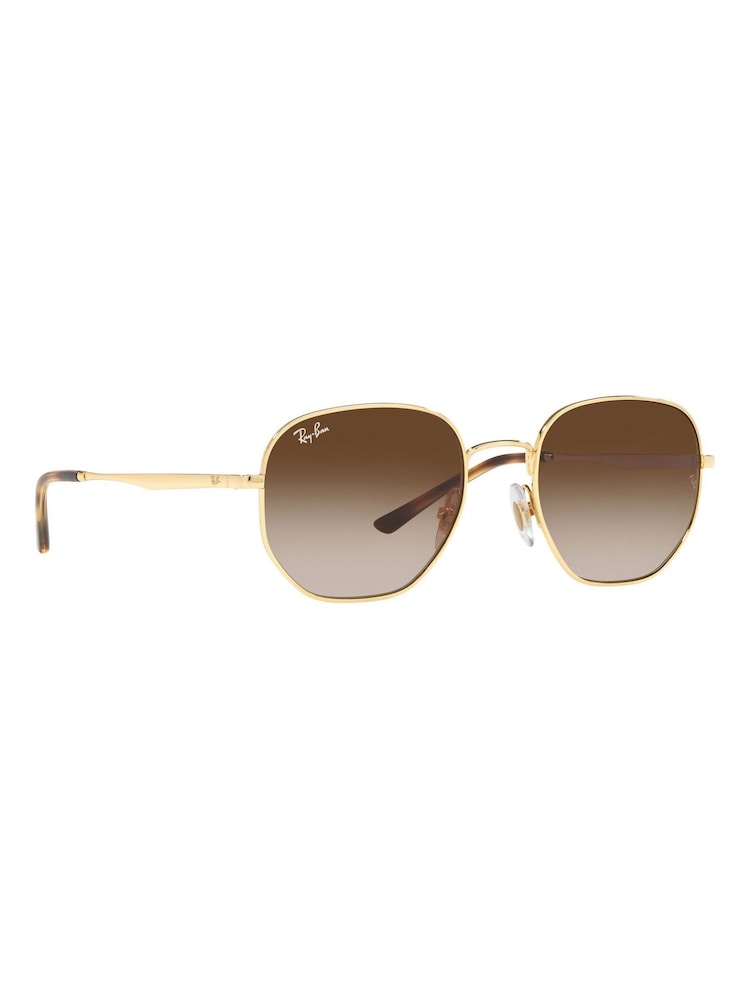 Ray-Ban Brown Hexagonal Sunglasses - Image 1 of 10