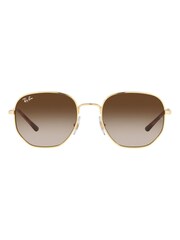 Ray-Ban Brown Hexagonal Sunglasses - Image 2 of 10