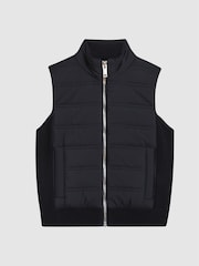 Reiss Navy Blue William Junior Quilted Gilet - Image 2 of 6