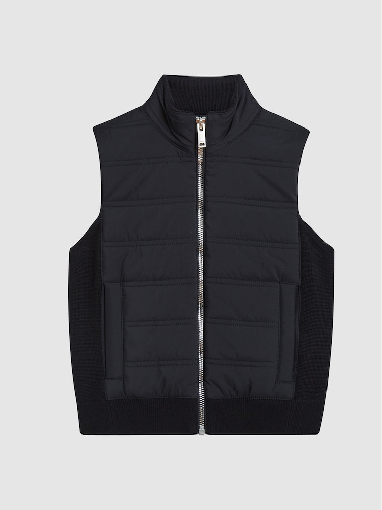 Reiss Navy Blue William Junior Quilted Gilet - Image 2 of 6