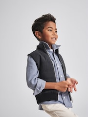 Reiss Navy Blue William Junior Quilted Gilet - Image 4 of 6