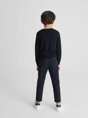 Reiss Navy Wessex Crew Neck Knitted Jumper - Image 5 of 7