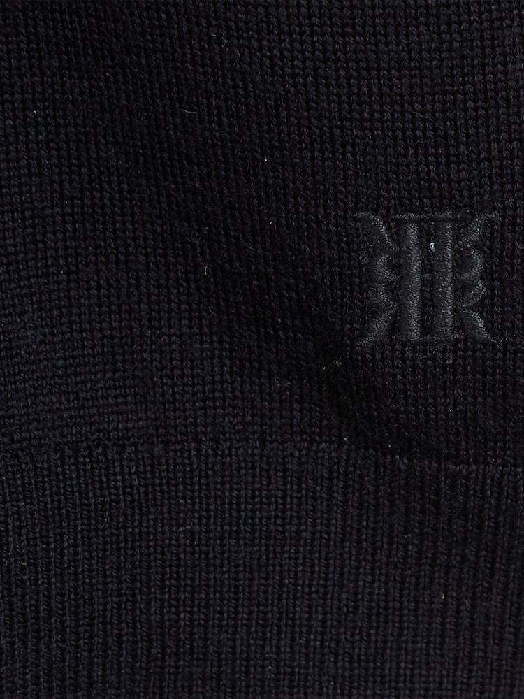 Reiss Navy Wessex Crew Neck Knitted Jumper - Image 7 of 7