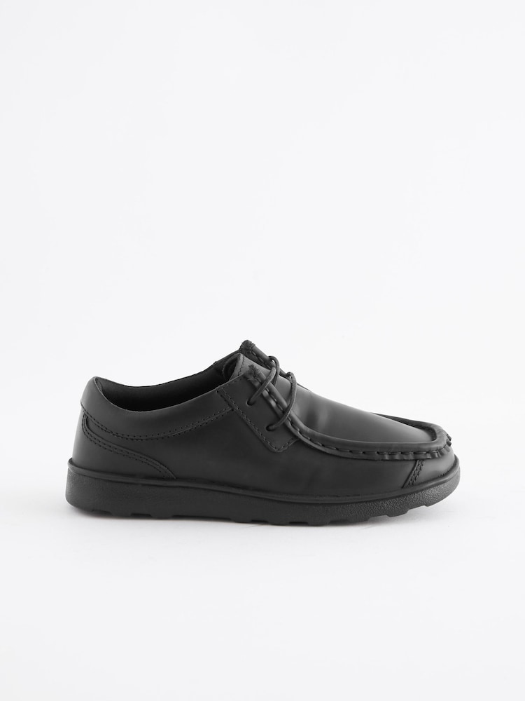 Schwarz - Schnürschuhe aus Leder für die Schule - Bild 2 von 9 Schwarz - Schnürschuhe aus Leder für die Schule - Bild 2 von 9