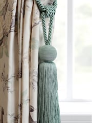 Laura Ashley Green Theodora Tassel Curtain Tie Back - Image 1 of 4