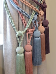 Laura Ashley Green Theodora Tassel Curtain Tie Back - Image 3 of 4