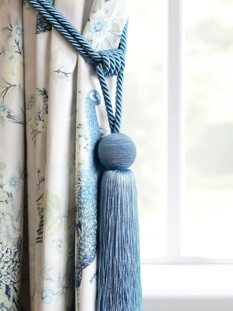 Laura Ashley Blue Sky Theodora Tassel Curtain Tie Back - Image 2 of 5