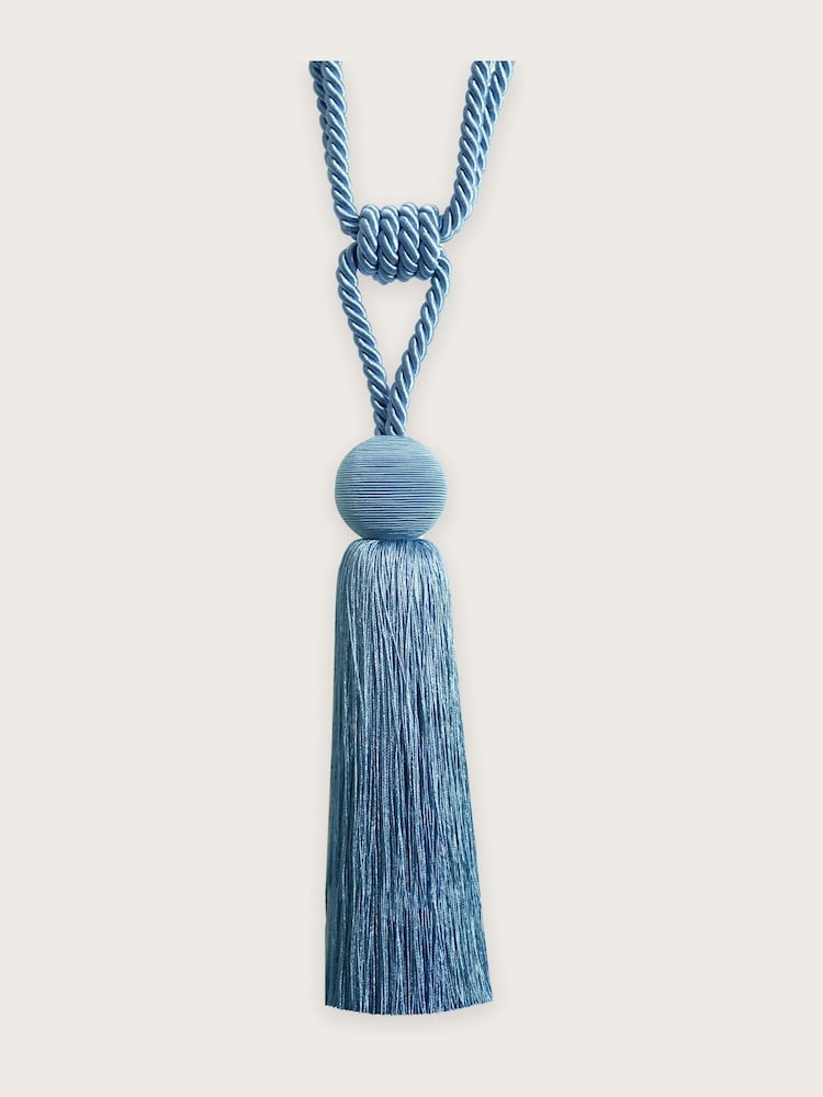 Laura Ashley Blue Sky Theodora Tassel Curtain Tie Back - Image 5 of 5
