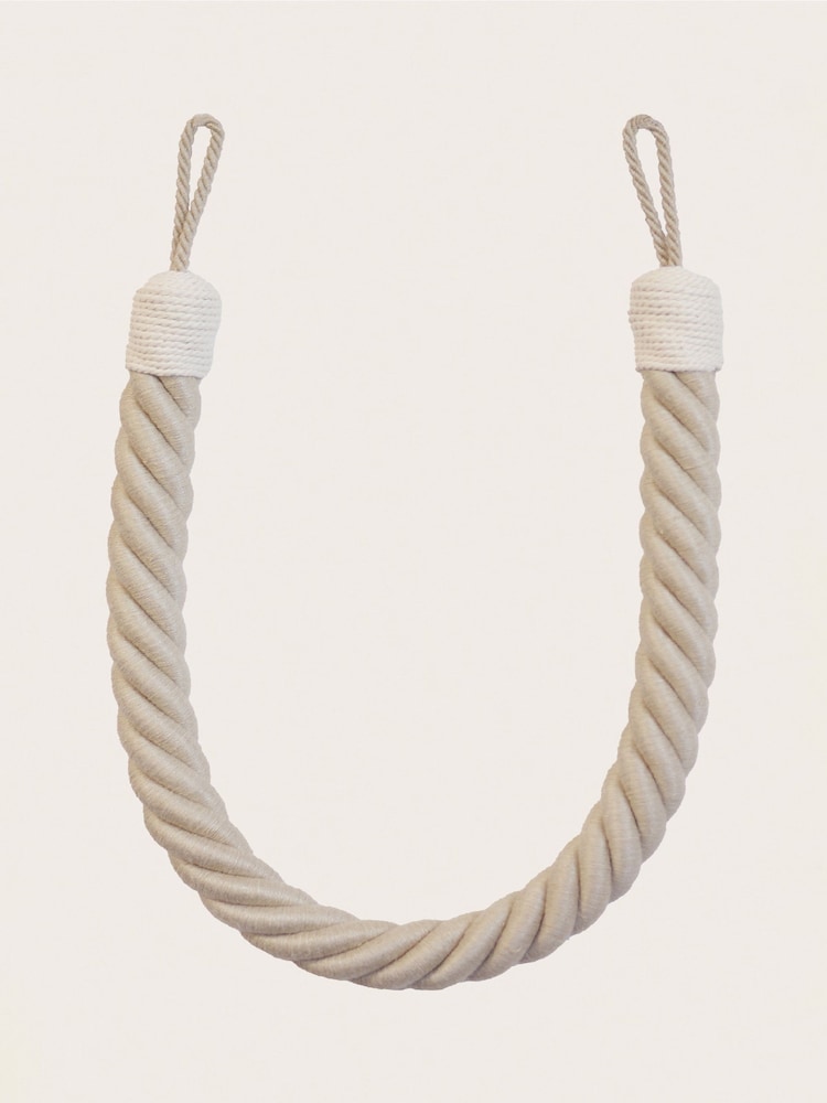 Laura Ashley Linen Rhiannon Rope Curtain Tieback - Image 3 of 3