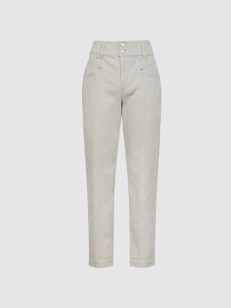 Reiss Sage Baxter Relaxed Tapered Fit Trousers - Image 2 of 5