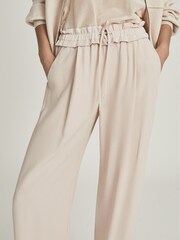 Reiss Blush Raya Wide Leg Trousers - Image 3 of 5