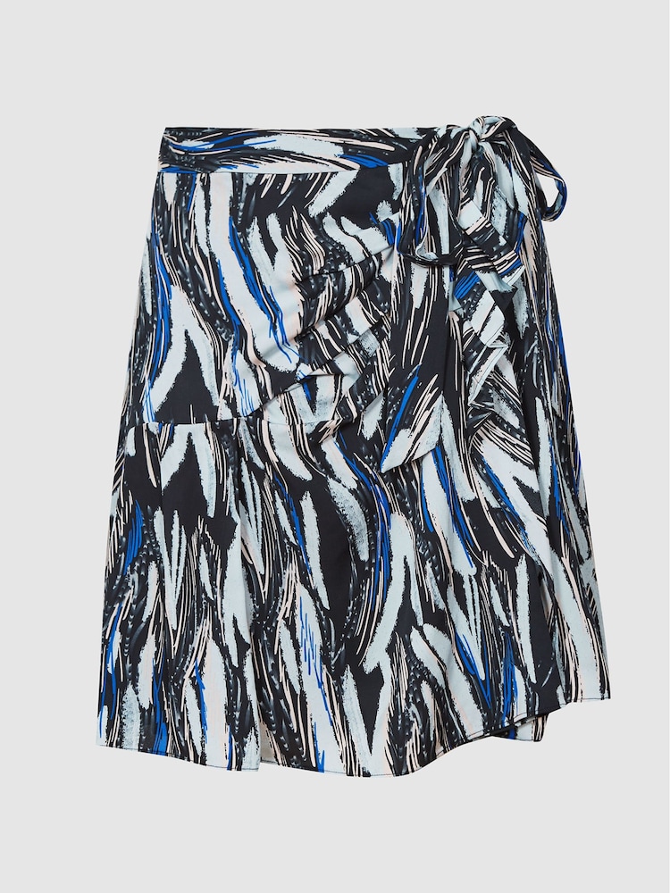 Reiss Black Print Astrid Printed Mini Skirt - Image 2 of 5