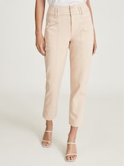Reiss Pink Baxter Relaxed Tapered Fit Trousers - Image 3 of 5