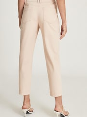 Reiss Pink Baxter Relaxed Tapered Fit Trousers - Image 5 of 5