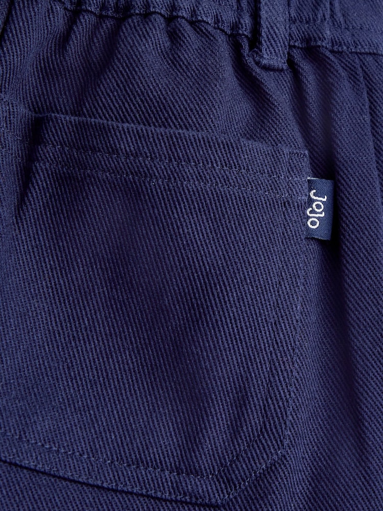 JoJo Maman Bébé Navy Blue Cargo Trousers - Image 4 of 4