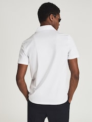 Reiss White Caspa Mercerised Cotton Jersey Shirt - Image 5 of 5