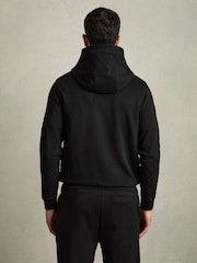 Reiss Black Taylor Hybrid Zip Through Quilted Jacket - Image 5 of 7
