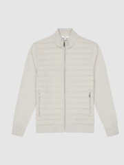 Reiss Stone Flintoff Quilted Hybrid Jacket - Image 2 of 4