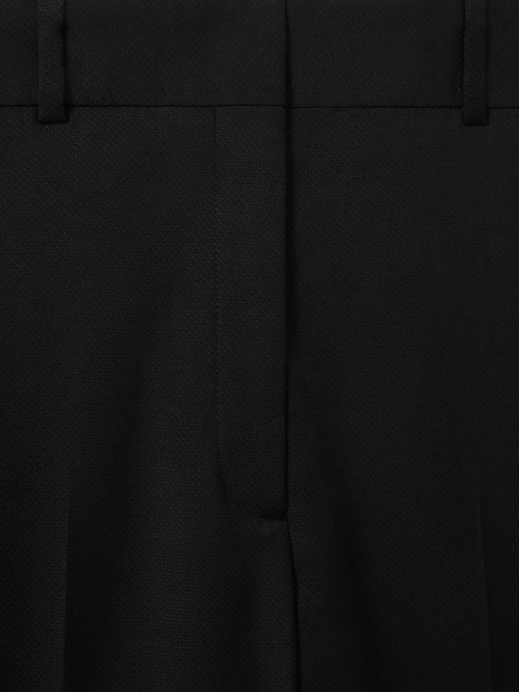 Reiss Black Haisley Wool Blend Tapered Suit Trousers - Image 6 of 6