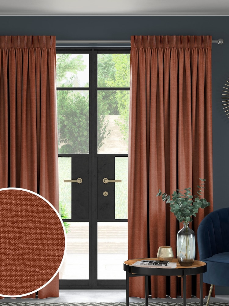 Terracota Voyage Maison Romeo Made To Measure Curtains - Image 1 of 8