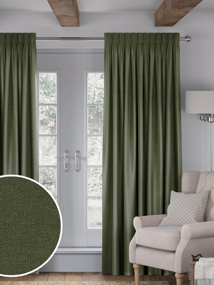 Forest Green Voyage Maison Romeo Made To Measure Curtains - Image 1 of 8 Forest Green Voyage Maison Romeo Made To Measure Curtains - Image 1 of 8