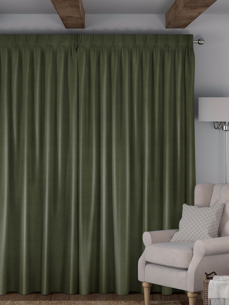 Forest Green Voyage Maison Romeo Made To Measure Curtains - Image 2 of 8 Forest Green Voyage Maison Romeo Made To Measure Curtains - Image 2 of 8