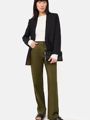 Jigsaw Green Cotton Drill Harris Chino Trousers - Image 3 of 5