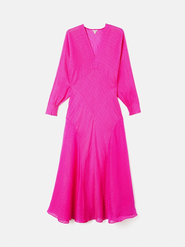 Jigsaw Pink Silk Linen Gauze Maxi Dress - Image 6 of 6 Jigsaw Pink Silk Linen Gauze Maxi Dress - Image 6 of 6