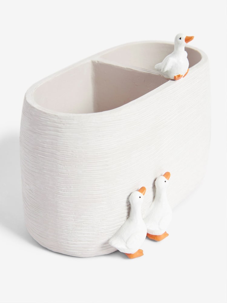 White Geese Toothbrush Tidy - Image 4 of 4