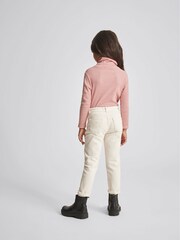 Reiss Red Carey Jr Striped Roll Neck Top - Image 5 of 6