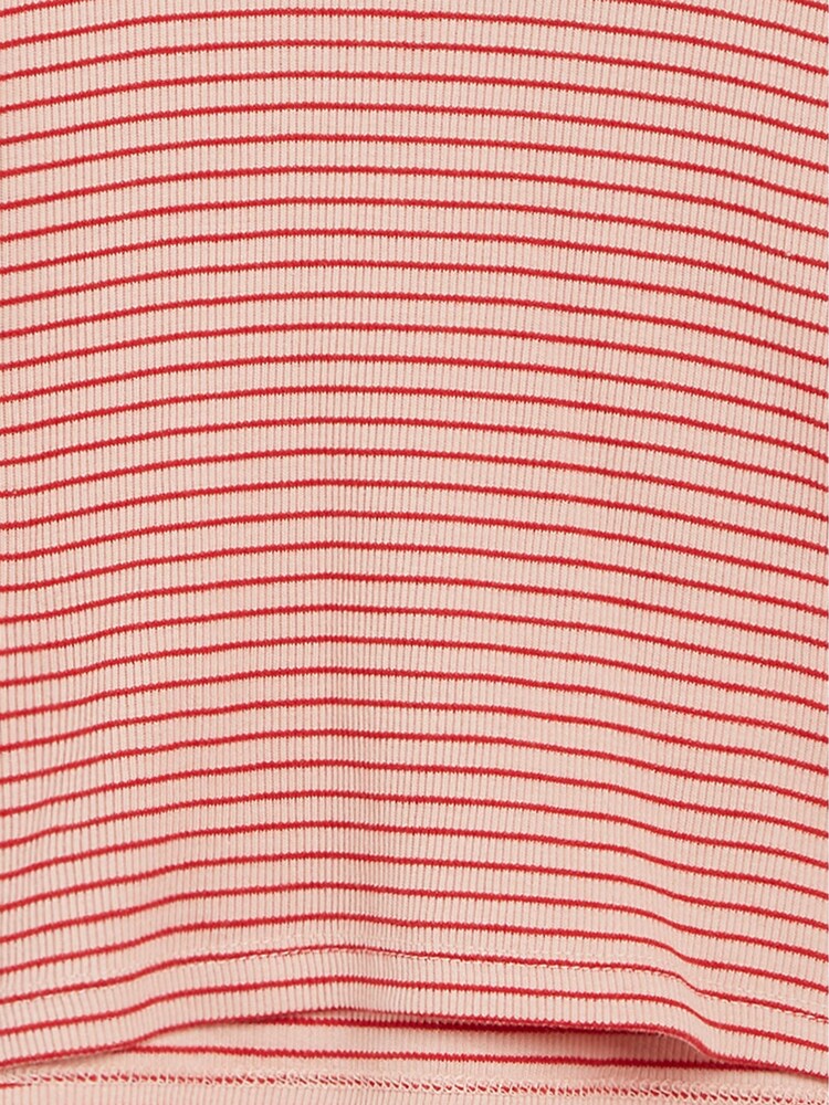 Reiss Red Carey Jr Striped Roll Neck Top - Image 6 of 6