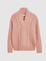 Reiss Ali Junior Cable Knit Jumper - Image 2 of 6